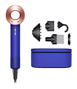dyson supersonic hair dryer, vinca blue/rosé (renewed) (vinca blue/rose)