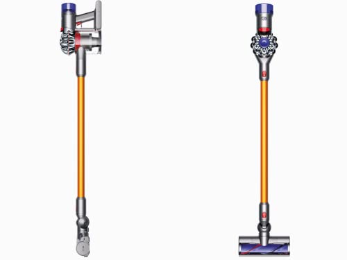 Dyson V8 Absolute Cordless Stick Vacuum Cleaner: Bagless, HEPA Filter, Telescopic Handle, Rotating Brushes, Battery Operated, Portable, Up to 40 Min Runtime + Clean & Carry Kit, Yellow