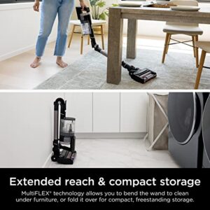 Shark IZ862H Stratos Cordless Vacuum with Clean Sense IQ and Odor Neutralizer, DuoClean PowerFins HairPro, Includes Duster Crevice Tool & Anti-Allergen Brush, Up to 60 Minute Runtime, Ash Purple