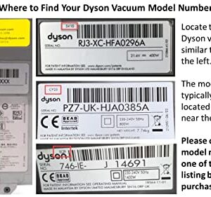 Dyson Bin Assembly / Dirt Cup, Dyson Part Number 965660-01, Compatible with the following V6 Dyson Vacuum Models: DC58, DC61, DC59, DC62, SV03, HH08 and SV07