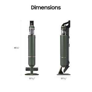 SAMSUNG BESPOKE Jet Cordless Stick Vacuum Cleaner with All In One Clean Station, Powerful Floor Cleaning for Carpet, Hardwood, Tile, Lightweight, HEPA Filtration, Woody Green