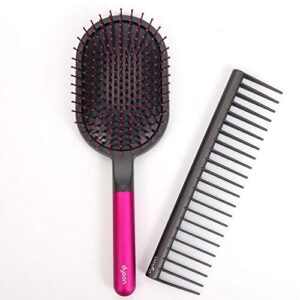 dyson designed detangling comb and paddle brush for dyson supersonic hair dryer