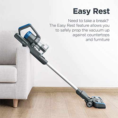 Eureka Lightweight Cordless Vacuum Cleaner, High Efficiency Powerful Motor LED Headlights, Convenient Stick and Handheld Vac, Grey