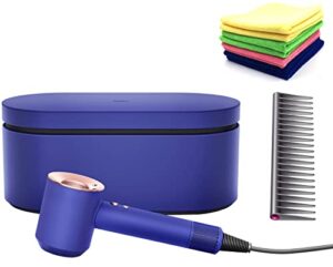 premium dyson supersonic hair dryer limited gift set edition in fuchsia/nickel: fast drying, light weight, low noise, controlled styling, for different hair types w/ microfiber cloth