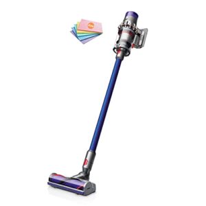 dyson v10 allergy cordless stick vacuum cleaner: 14 cyclones, fade-free power, whole machine filtration, hygienic bin emptying, wall mounted, up to 60 min runtime, blue