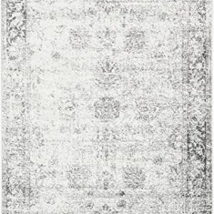 Unique Loom Sofia Collection Area Rug - Casino (5' 1" x 8', Gray/ Beige)