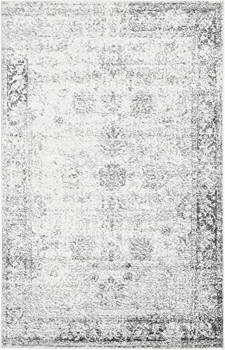 Unique Loom Sofia Collection Area Rug - Casino (5' 1" x 8', Gray/ Beige)