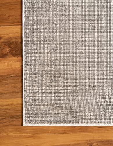 Unique Loom Sofia Collection Area Rug - Casino (5' 1" x 8', Gray/ Beige)