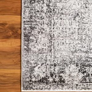 Unique Loom Sofia Collection Area Rug - Casino (5' 1" x 8', Gray/ Beige)