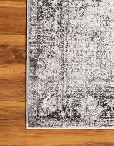 Unique Loom Sofia Collection Area Rug - Casino (5' 1" x 8', Gray/ Beige)