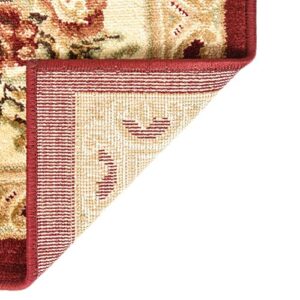 Unique Loom Versailles Collection Traditional Classic Floral Motif Area Rug (8' 0 x 10' 0 Rectangular, Burgundy/ Ivory)