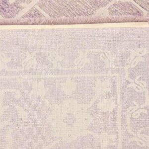 Unique Loom New Classical Collection Traditional Classic Intricate Design with Distressed Vintage Detail, Area Rug (9' 0 x 12' 0 Rectangular, Purple/ Ivory)