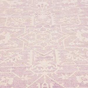 Unique Loom New Classical Collection Traditional Classic Intricate Design with Distressed Vintage Detail, Area Rug (9' 0 x 12' 0 Rectangular, Purple/ Ivory)