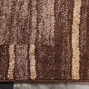 Unique Loom Autumn Collection Modern Contemporary Casual Abstract Area Rug, Rectangular 9' 0 x 12' 0, Brown/Beige Border