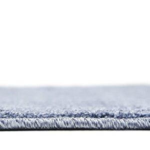 Unique Loom Del Mar Collection Area Rug-Transitional Inspired with Modern Contemporary Design, Rectangular 4' 0" x 6' 0", Blue/Navy Blue