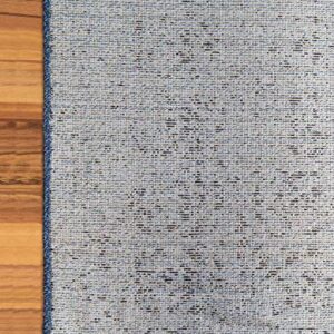 Unique Loom Del Mar Collection Area Rug-Transitional Inspired with Modern Contemporary Design, Rectangular 4' 0" x 6' 0", Blue/Navy Blue