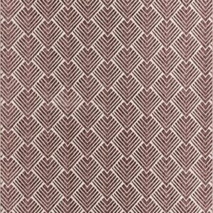 Unique Loom Eco Trellis Collection Area Rug - Osage (Rectangular 7' 10" x 10' 0", Dusty Rose/Ivory)