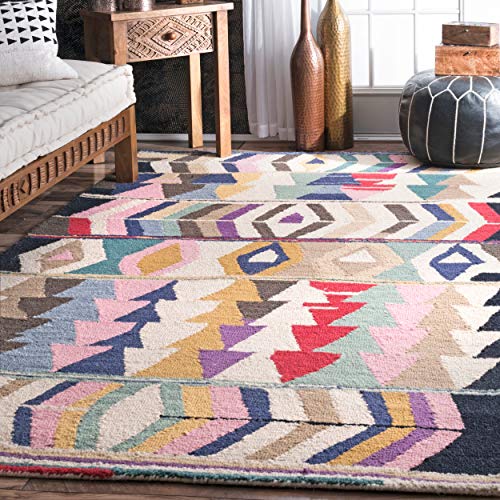 nuLOOM Ofelia Bohemian Wool Area Rug, 5' x 8', Multi