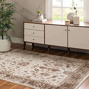 Unique Loom Rushmore Collection Area Rug - Lincoln (3' 3" x 5' 3" Rectangle, Cream/Beige)