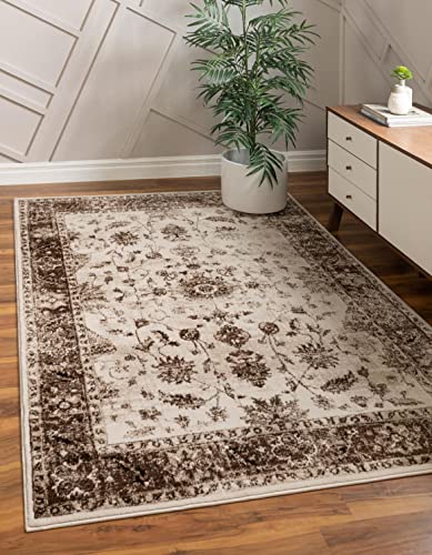 Unique Loom Rushmore Collection Area Rug - Lincoln (3' 3" x 5' 3" Rectangle, Cream/Beige)