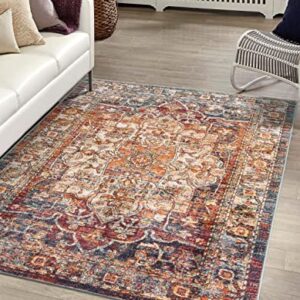 Unique Loom Isabella Collection Area Rug - Adjani (10' x 14' Rectangle, Multi/Beige)