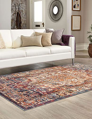 Unique Loom Isabella Collection Area Rug - Adjani (10' x 14' Rectangle, Multi/Beige)