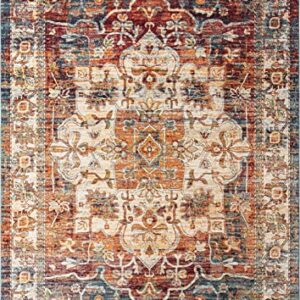 Unique Loom Isabella Collection Area Rug - Adjani (10' x 14' Rectangle, Multi/Beige)