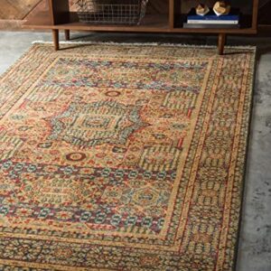 Unique Loom Palace Collection Area Rug (10' x 13' 1" Rectangle, Blue/Red)