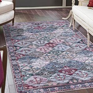 Unique Loom Mangata Collection Area Rug - Maya (Rectangular 10' 6" x 13' 0", Multi/ Blue)