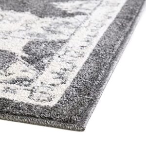 Unique Loom Parker Collection Area Rug - Kokulu (10' x 13' Rectangle, Charcoal/Gray)