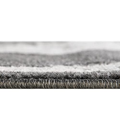 Unique Loom Parker Collection Area Rug - Kokulu (10' x 13' Rectangle, Charcoal/Gray)