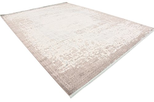 Unique Loom Traditional Classic Intricate Design with Distressed Vintage Detail, Area Rug, 10 ft x 13 ft, Light Blue/Ivory