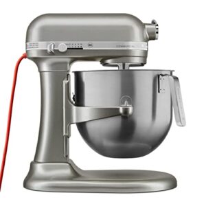 kitchenaid ksm8990cu 8-quart commercial countertop mixer, 10-speed, gear-driven, contour silver