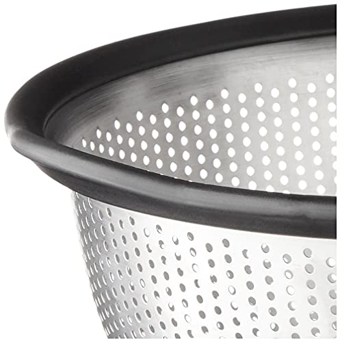 KitchenAid Gourmet Stainless Steel Colander, 5-Quart, Black