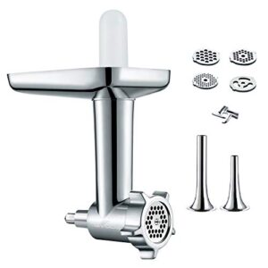 GVODE Meat Grinder Attachment for Kitchenaid Stand Mixer, Including 3 Sausage Stuffer Accessory, Metal Food Grinder, gvode meat grinder kitchenaid