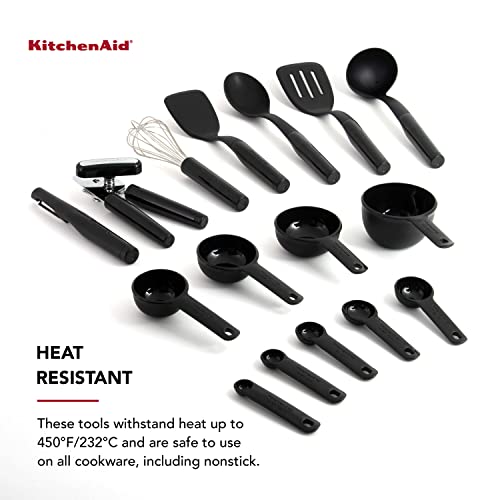 KitchenAid Universal Tool and Gadget Set, 16 Piece, Black