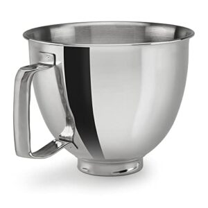 kitchenaid 3.5 quart polished stainless steel bowl with handle – ksm35ssfp