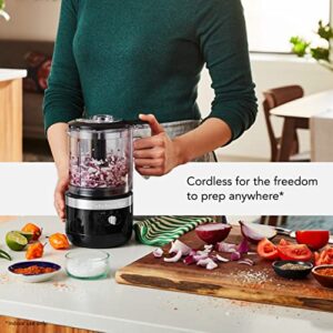 KitchenAid Cordless 5 Cup Food Chopper, KFCB529QOB Onyx Black