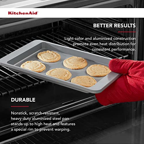 KitchenAid - KE952OSNSA KitchenAid Nonstick Baking Sheet, 9x13-Inch, Silver