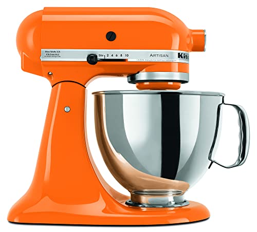 KitchenAid KSM150PSTG Artisan Series 5-Qt. Stand Mixer with Pouring Shield - Tangerine