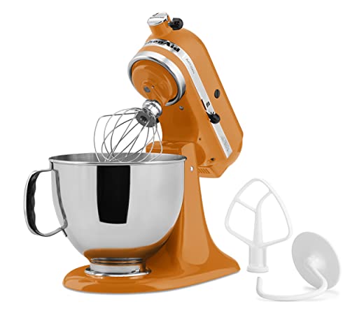 KitchenAid KSM150PSTG Artisan Series 5-Qt. Stand Mixer with Pouring Shield - Tangerine