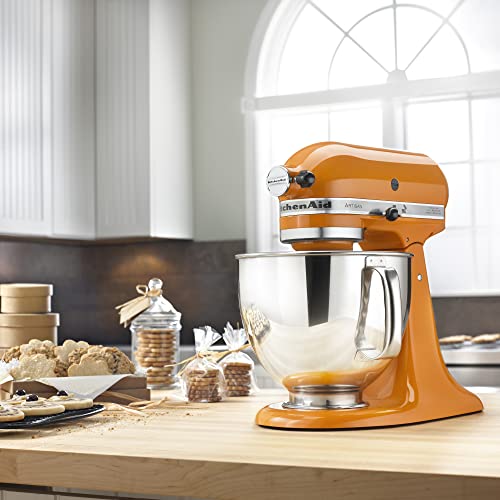 KitchenAid KSM150PSTG Artisan Series 5-Qt. Stand Mixer with Pouring Shield - Tangerine