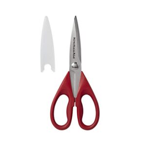 kitchenaid all purpose shears with protective sheath, 8.72-inch, red