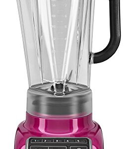 KitchenAid KSB1575RI 5-Speed Diamond Blender with 60-Ounce BPA-Free Pitcher - Raspberry Ice