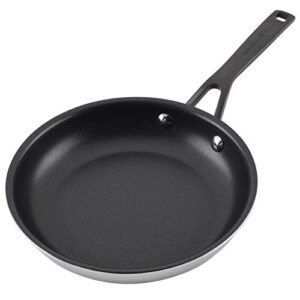 KitchenAid 5-Ply Clad Polished Stainless Steel Nonstick Fry Pan/Skillet, 8.25 Inch