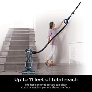 Shark NV151 Navigator Pro Complete Upright Vacuum with HEPA Filtration, Swivel Steering, Power Brush, Crevice Tool & Upholstery Tool, for Pet Hair & Multi-Surface Cleaning, Navy, 0.87 Qt. Dust Cup