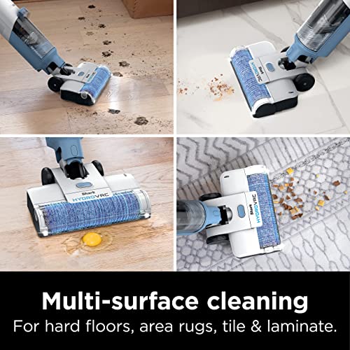 Shark WD201 HydroVac Cordless Pro XL 3-in-1 Vacuum, Mop & Self-Cleaning System with Antimicrobial Brushroll* & Solution for Multi-Surface Cleaning, for Hardwood, Tile, Marble & Area Rugs, Pure Water
