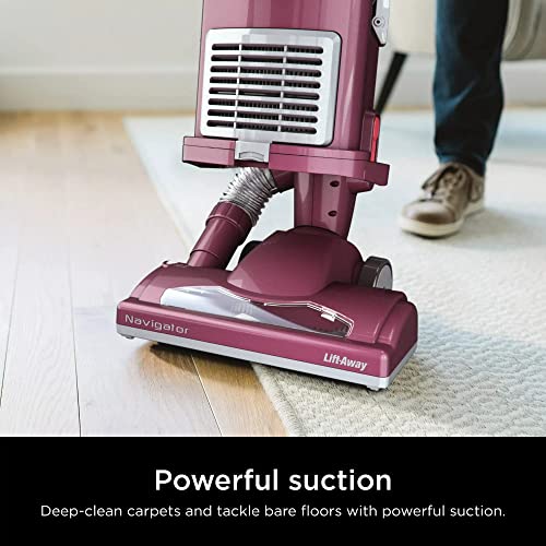 Shark CU520 Navigator Lift-Away XL Upright Vacuum Multi Surface Floor Cleaner with Crevice Tool, Purple (Renewed)