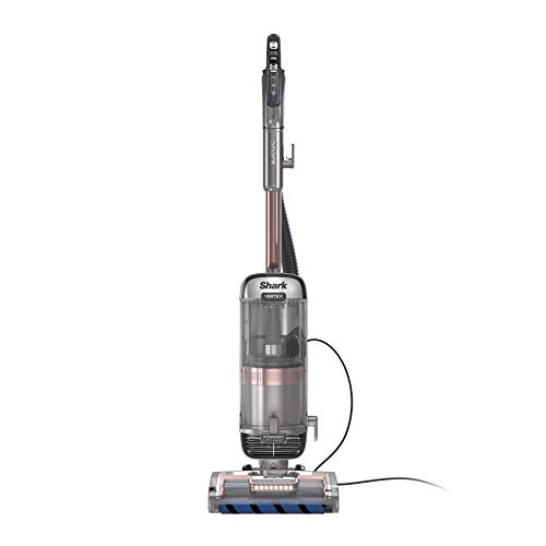 Shark AZ2002 Vertex Powered Lift-Away Upright Vacuum with DuoClean PowerFins, Self-Cleaning Brushroll, Large Dust Cup, Pet Crevice Tool, Dusting Brush & Power Brush, Silver/Rose Gold