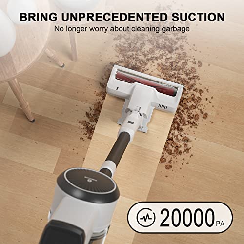 Girnoor Vacuum Cleaner, 600W Powerful 20KPA Suction Corded Stick Vacuum Cleaner with LED Floor Head, Self-Standing &Multi-Tool, Lightweight Handheld Vacuum for Hardwood G165